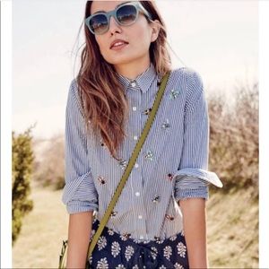 J. Crew Bumble Bee button down 🐝